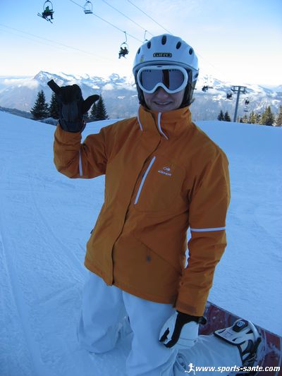 photo de surfeuse à Samoëns